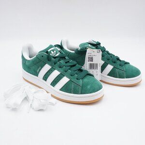 NWOB Adidas Campus 00'S Sneakers In Dark Green/Cloud White/Off White US Kids 6